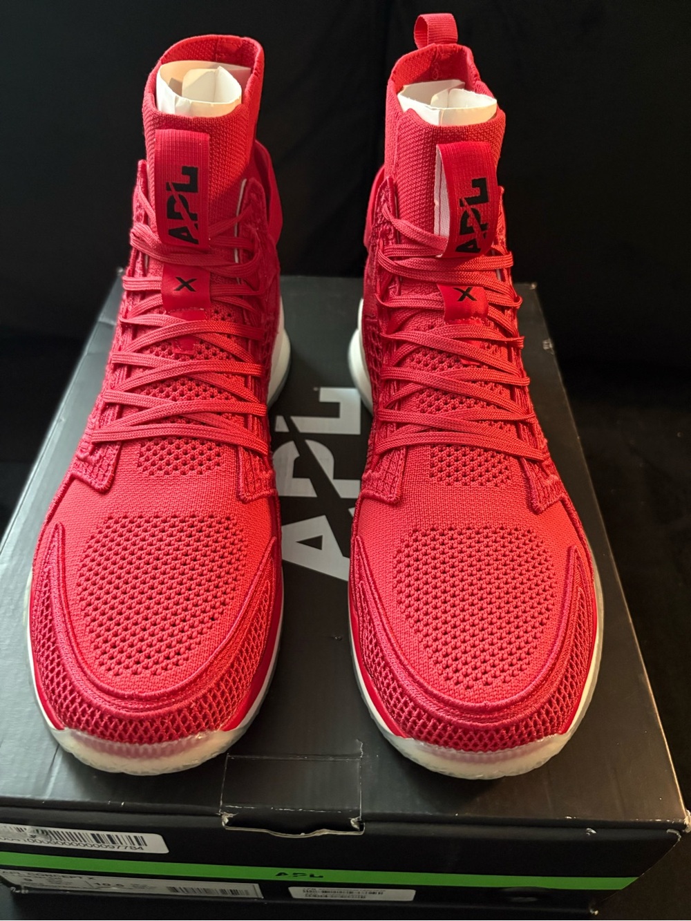 APL Red TechLoom High-Top Athletic Sneakers
